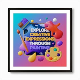 Explore Creative Expressions Through Painting Art Print