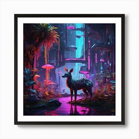 Deer In The Forest Art Print