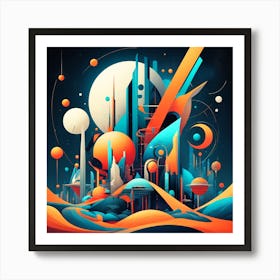 Futuristic City Art Print