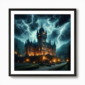 Castle In The Storm 5 Art Print