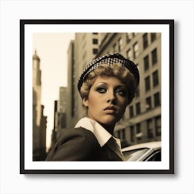 Woman In A Hat (Style of Cindy Sherman) Art Print