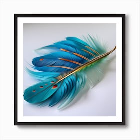 Feather Painting 5 Art Print
