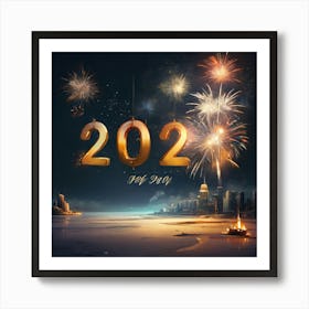 New Year 2024 1 Art Print