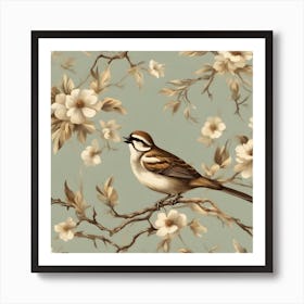 Bird On A Branch 2 Art Print