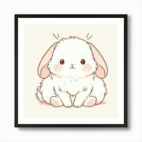 Cute Bunny 3 Art Print