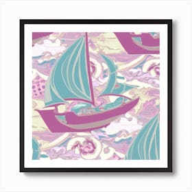 Sailboats Art Print