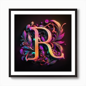 Letter R 1 Art Print