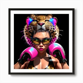 Savage Grace: Igniting Positivity with Untamed Spirit Art Print