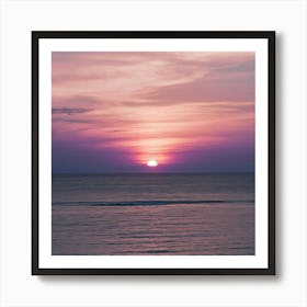 Sunset Over The Ocean 4 Art Print