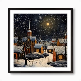 Rustic - Yarned Yule Impressions Art Print