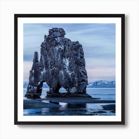 Cliffs Coast Shore Water Mountains Wallpaper 1024x1024 Art Print