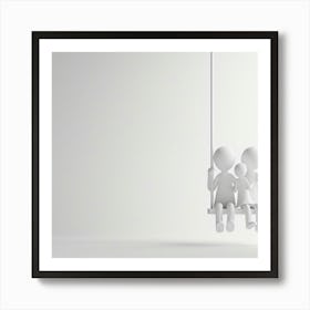 Family On A Swing Art Print