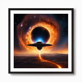 Alien Spaceship Art Print