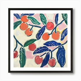 Cherries Matisse Style 7 Art Print