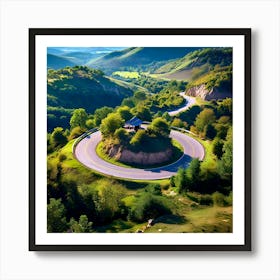 Road In The Mountains Art Print