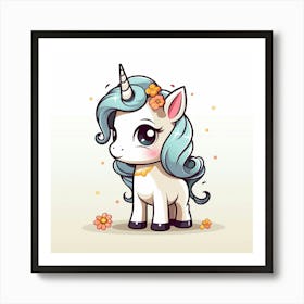 Cute Unicorn 664 Art Print