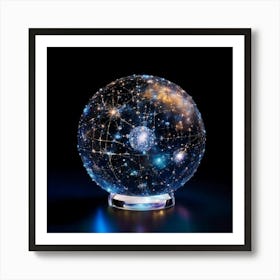 Galaxy Globe Art Print