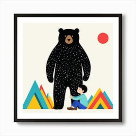 Bear And Boy 6 Poster