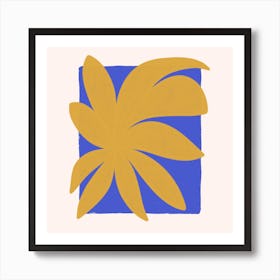 Tropical Leaf Square Art Print