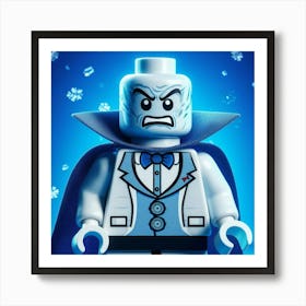 Mr. Freeze from Batman in Lego style 1 Art Print