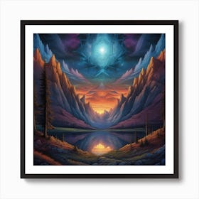 Shamanic Landscape Art Print