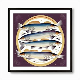 Fish In A Circle Art Print