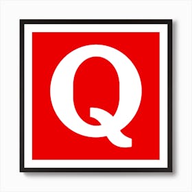 Q Logo Art Print