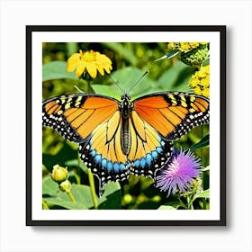 Butterflies Insect Lepidoptera Wings Antenna Colorful Flutter Nectar Pollen Metamorphosis (9) Art Print