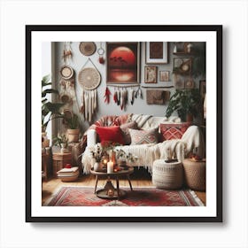 Bohemian Living Room 4 Art Print