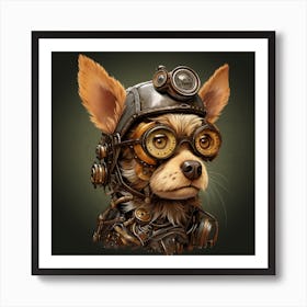 Steampunk Dog Art Print