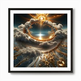 Golden Sun 19 Art Print