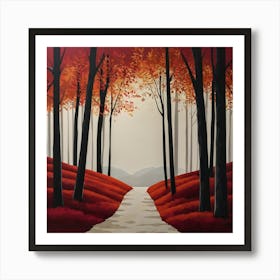 Path Through The Woods Art Print