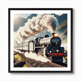 Steam Train Art Print