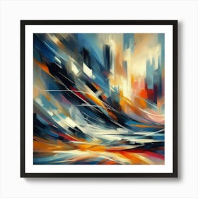 Abstract Cityscape 3 Art Print