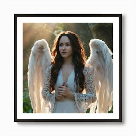 Angel In The Woods Art Print