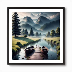 Landscape Painting 69 Art Print