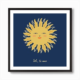 Ode To The Sun Square Art Print