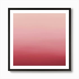 Pink Sky With Clouds Art Print