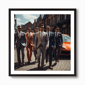 Men In Suits Art Print