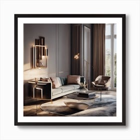 Modern Living Room 1 Art Print