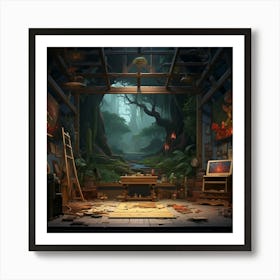 Room In The Forest Art Print