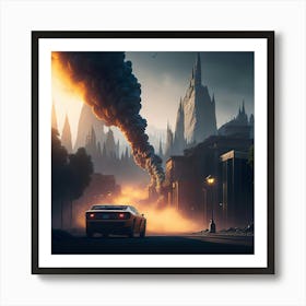 City On Fire (62) Art Print