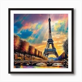 Paris Eiffel Tower 37 Art Print