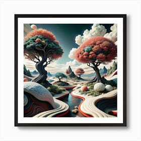 Fractal Landscape Art Print