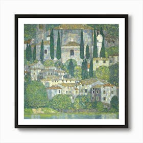 Klimt'S Village Art Print