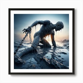 Adam In The Water Art Print