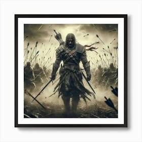 A warrior fight against the darkness with the truth Art Print