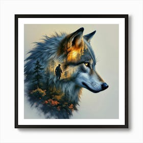 Wolfy Art Print