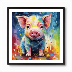 Zodiac Signs - Pig Art Print