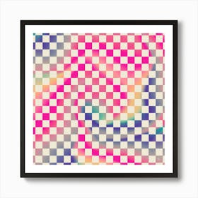 Checkered Pattern Art Print